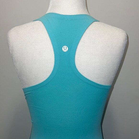 LULULEMON blue cool racer back tank top size 0/2 - Picture 6 of 11